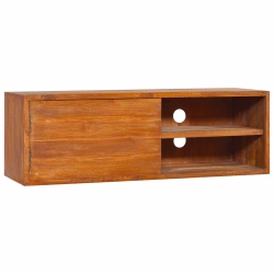 VIDAXL Wall-Mounted Tv Cabinet 90X30X30 Cm Solid Teak Wood
