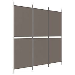 VIDAXL 3-Panel Room Divider Anthracite 150X180 Cm Fabric