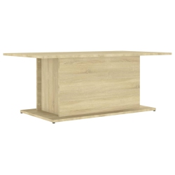 VIDAXL Coffee Table Sonoma Oak 102X55.5X40 Cm Engineered Wood