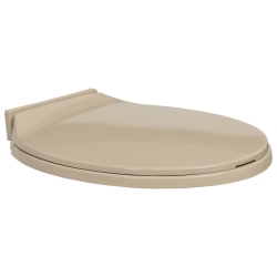 VIDAXL Soft-Close Toilet Seat Oval In Beige