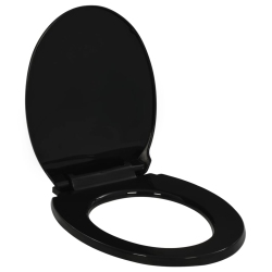 VIDAXL Soft-Close Toilet Seat With Quick-Release Design In Black