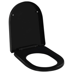 VIDAXL Soft-Close Toilet Seat With Quick-Release Design In Black
