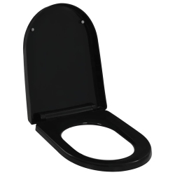 VIDAXL Soft-Close Toilet Seat With Quick-Release Design In Black