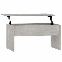 VIDAXL Coffee Table Concrete 80X50.5X41.5 Cm Engineered Wood In Grey