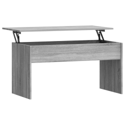 VIDAXL Coffee Table Sonoma 102X50.5X52.5 Cm Engineered Wood In Grey