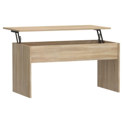 VIDAXL Coffee Table Sonoma Oak 102X50.5X52.5 Cm Engineered Wood