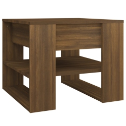 VIDAXL Coffee Table Oak 55.5X55X45 Cm Engineered Wood In Brown