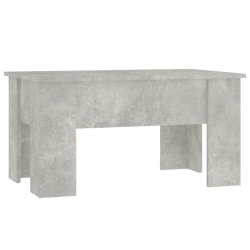 VIDAXL Coffee Table Concrete 79X49X41 Cm Engineered Wood In Grey