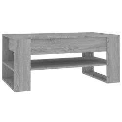 VIDAXL Coffee Table Sonoma 102X55X45 Cm Engineered Wood In Grey