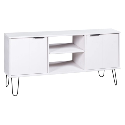 VIDAXL Tv Cabinet New York Solid Pine Wood In White