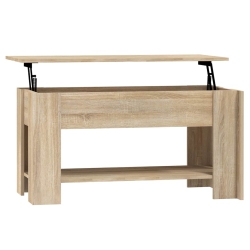 VIDAXL Coffee Table Sonoma Oak 101X49X52 Cm Engineered Wood