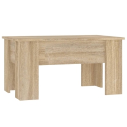 VIDAXL Coffee Table Sonoma Oak 79X49X41 Cm Engineered Wood