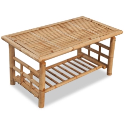 VIDAXL Coffee Table Bamboo 90X50X45 Cm