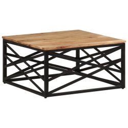 VIDAXL Coffee Table 68X68X35 Cm Solid Acacia Wood