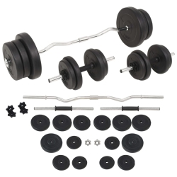 VIDAXL Barbell And Dumbbell Set 60 Kg