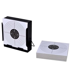VIDAXL 14 Cm Square Target Holder Pellet Trap + 100 Paper Targets