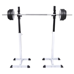 VIDAXL Squat Barbell Rack Set