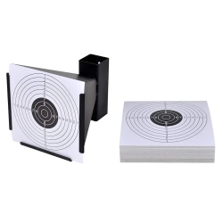 VIDAXL 14 Cm Funnel Target Holder Pellet Trap + 100 Paper Targets