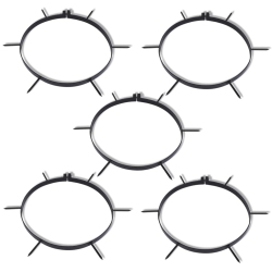VIDAXL 5 PCs Lawn Aerator Clamp With Spikes Dia. 30 Cm