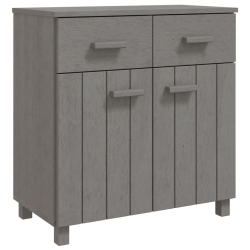 VIDAXL Sideboard Hamar Light 79X40X80 Cm Solid Wood Pine In Grey