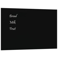 VIDAXL Wall-Mounted Magnetic Board 40X30 Cm Tempered Glass In Black