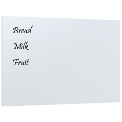 VIDAXL Wall-Mounted Magnetic Board 60X40 Cm Tempered Glass In White