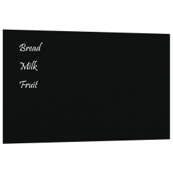VIDAXL Wall-Mounted Magnetic Board 100X60 Cm Tempered Glass In Black