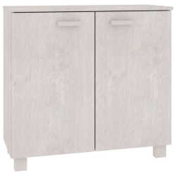 VIDAXL Sideboard Hamar 85X35X80 Cm Solid Wood Pine In White