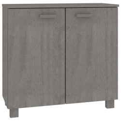 VIDAXL Sideboard Hamar Light 85X35X80 Cm Solid Wood Pine In Grey