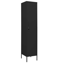 VIDAXL Locker Cabinet 35X46X180 Cm Steel In Black
