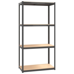 VIDAXL 4-Layer Storage Shelf Anthracite Steel&engineered Wood