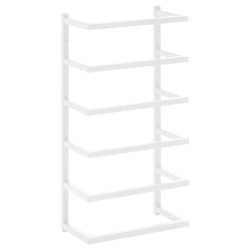 VIDAXL Towel Rack 24X12X48 Cm Steel In White