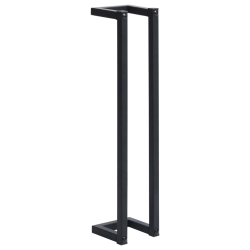 VIDAXL Towel Rack 12.5X12.5X60 Cm Iron In Black