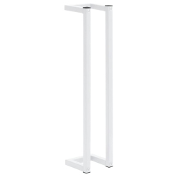 VIDAXL Towel Rack 12.5X12.5X60 Cm Steel In White
