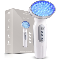 PROJECT E BEAUTY Led+ | Acne Light Therapy | Anti-Blemish | for Oily Skin | Reduce Dark Spots & Scars | Calm Inflammation In Blue