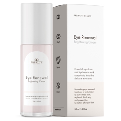 PROJECT E BEAUTY Eye Renewal Brightening Cream | With Hyaluronic Acid | Smooths Skin | Reduces Puffiness & Dark Circles | 50Ml
