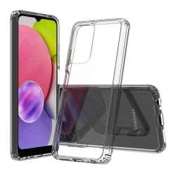 XCRS Slim Shockproof Crystal Acrylic Cover \w Complete Overall Protection, Bumper And Reinforced Edges Case for Samsung Galaxy A03S (North American)