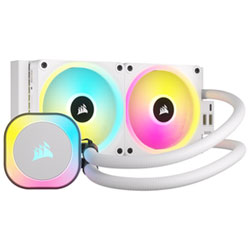 Corsair iCUE LINK H100i RGB 240mm Liquid CPU Cooling System - White