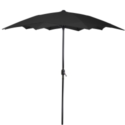 NORTHLIGHT 8.5Ft Outdoor Patio Lotus Umbrella With Hand Crank In Black