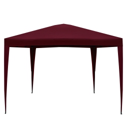 NORTHLIGHT 10' X 10' Pop-Up Outdoor Canopy Gazebo In Burgundy