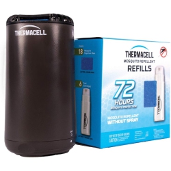 THERMACELL Patio Shield Mosquito Repeller And Refill Bundle - Deet-Free & Scent-Free - In Black