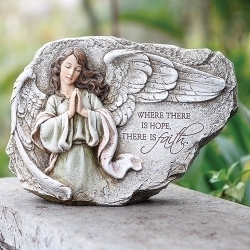 ROMAN Where There Is Hope Angel Outdoor Garden Statue - 11