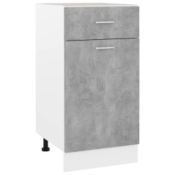 VIDAXL Drawer Bottom Cabinet Concrete 40X46X81.5 Cm Engineered Wood In Grey