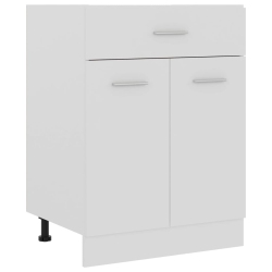 VIDAXL Drawer Bottom Cabinet 60X46X81.5 Cm Engineered Wood In White