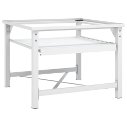 VIDAXL Washing Machine Pedestal With Pull-Out Shelf In White