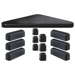 DAC Height Adjustable Corner Monitor Riser(Mp-197)-Black