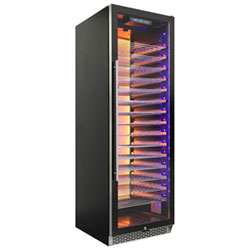 Vinturi 141-Bottle Wine Cellar (VRIW14101BL) - Black Stainless Steel