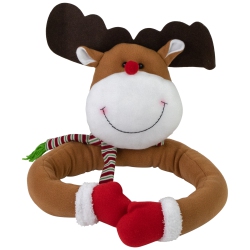 NORTHLIGHT Plush Reindeer Christmas Tree Topper -26" - Unlit