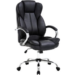 BESTOFFICE Ergonomic Office Chair Desk Chair Pu Leather Computer Chair Executive Adjustable High Back Pu Leather Task Rolling Swivel Chair \w Lumbar