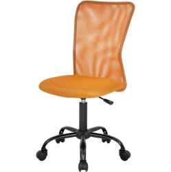 BESTOFFICE Home Office Chair Mid Back Mesh Desk Chair Armless Computer Chair Ergonomic Task Rolling Swivel Chair Back Support Adjustable Modern